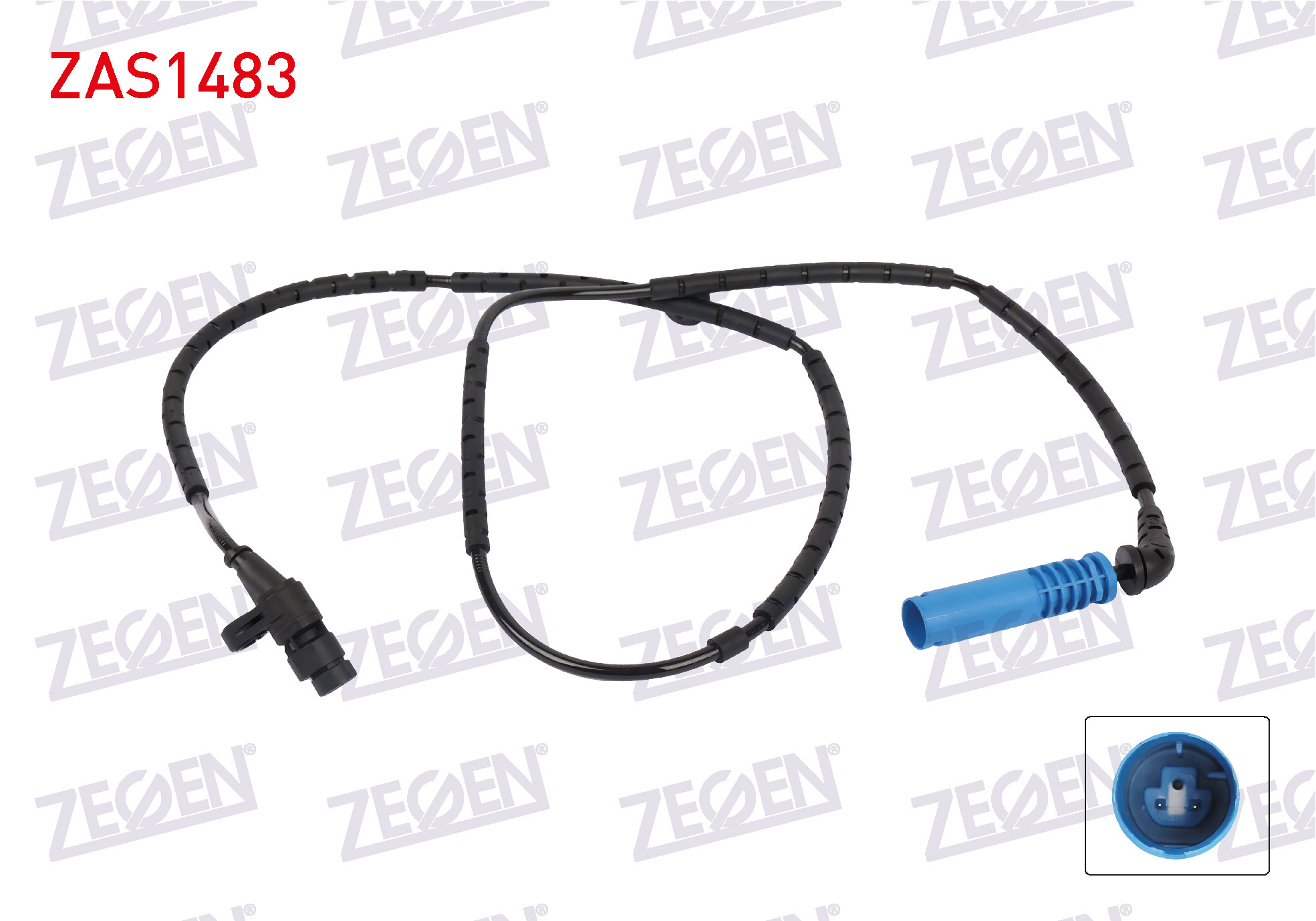 ZEGEN  | ABS SENSORU ARKA SOL-SAG LAND ROVER RANGE ROVER 2002-2012 (MAVI SOKET)