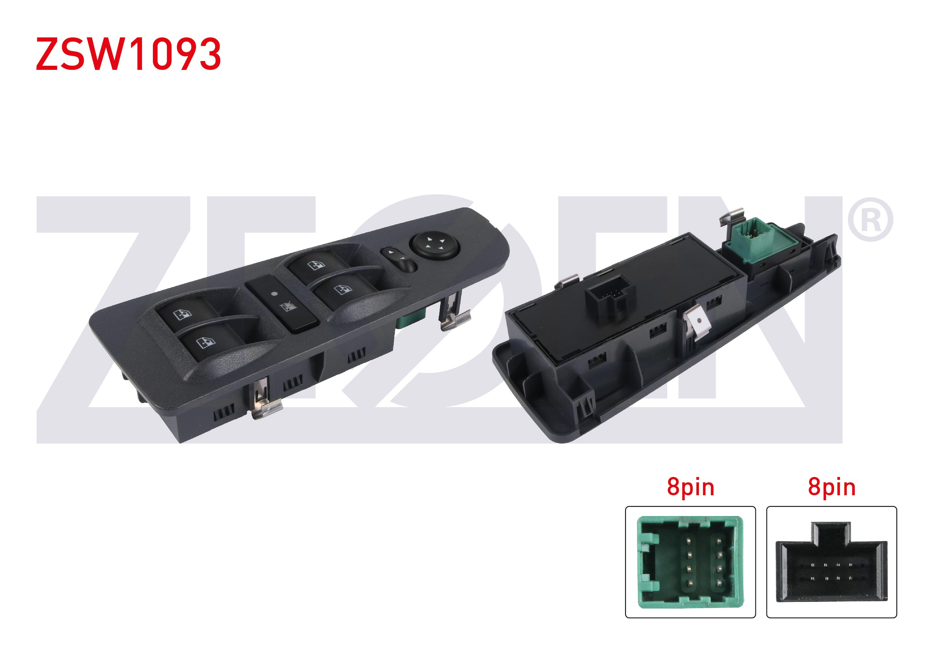 ZEGEN  | CAM ACMA ANAHTAR GRUP AYNA AYARLI YESIL ISIK 16 PIN FIAT LINEA 2007-/ GRANDE PUNTO 2005-2012
