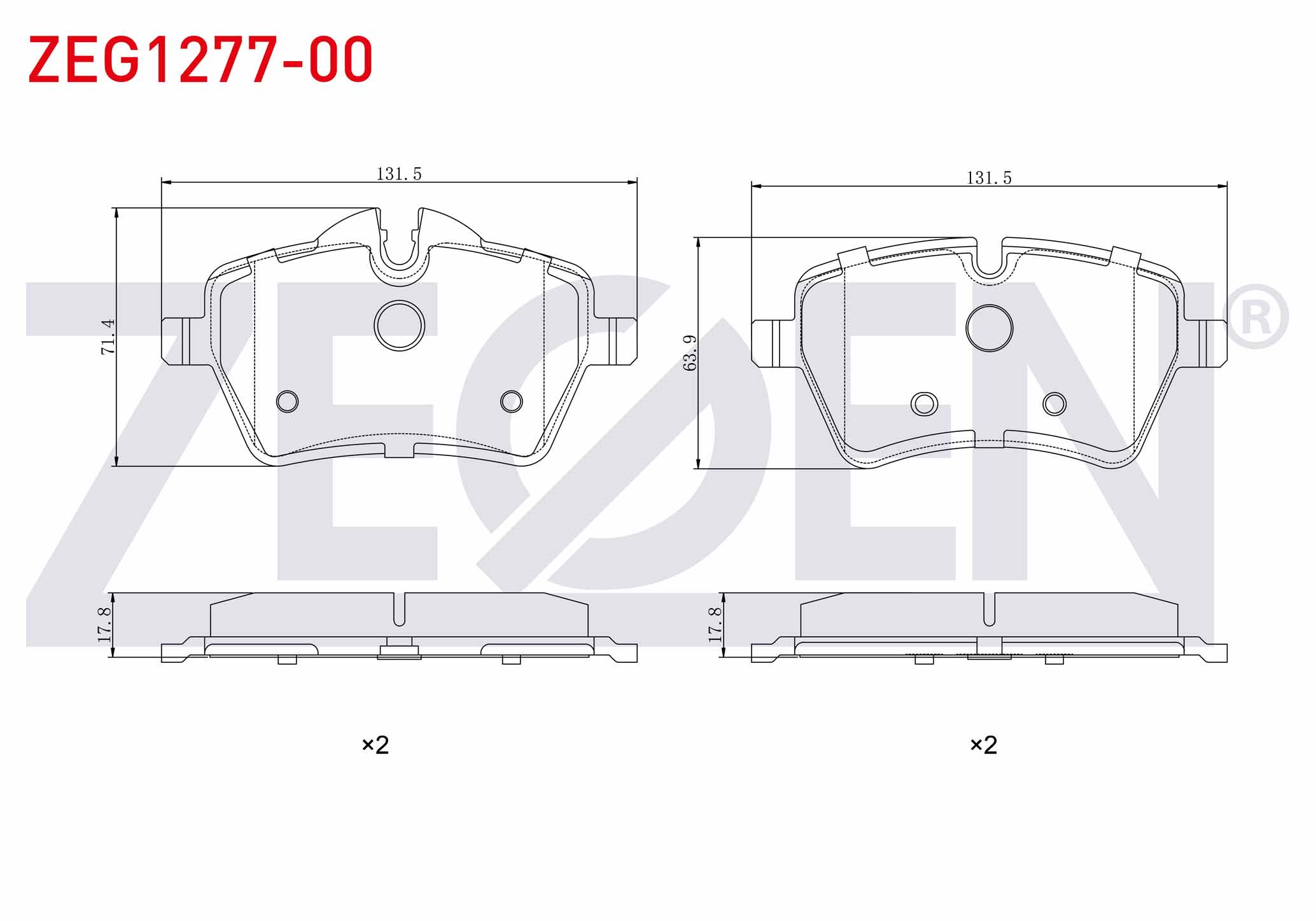 ZEGEN  | FREN BALATA ON MINI MINI (R56) COOPER 1.6i 2006-2013