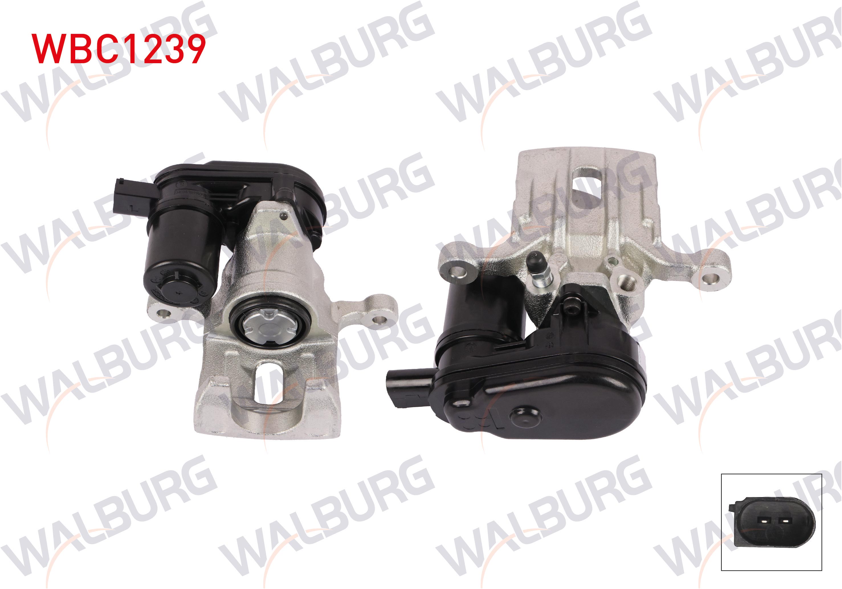 WALBURG  | FREN KALIPER ELEKTRONIK SAG ARKA PISTON 34mm DISK 284mm HYUNDAI I30 2011-2015 / I30 2015-/ KIA PRO CEED 2013-/CEED 2012-