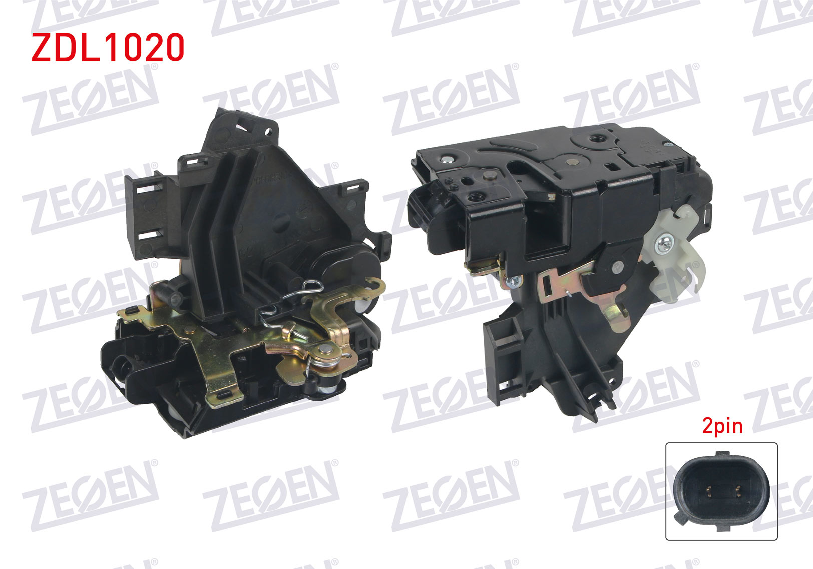 ZEGEN  | KAPI KILIDI SOL ON 2 PIN VOLKSWAGEN TRANSPORTER V 2003-2012 / POLO 2001-2009 / CADDY 2004-2012 / SEAT CORDOBA 2002-2009 / IBIZA 2002-2009