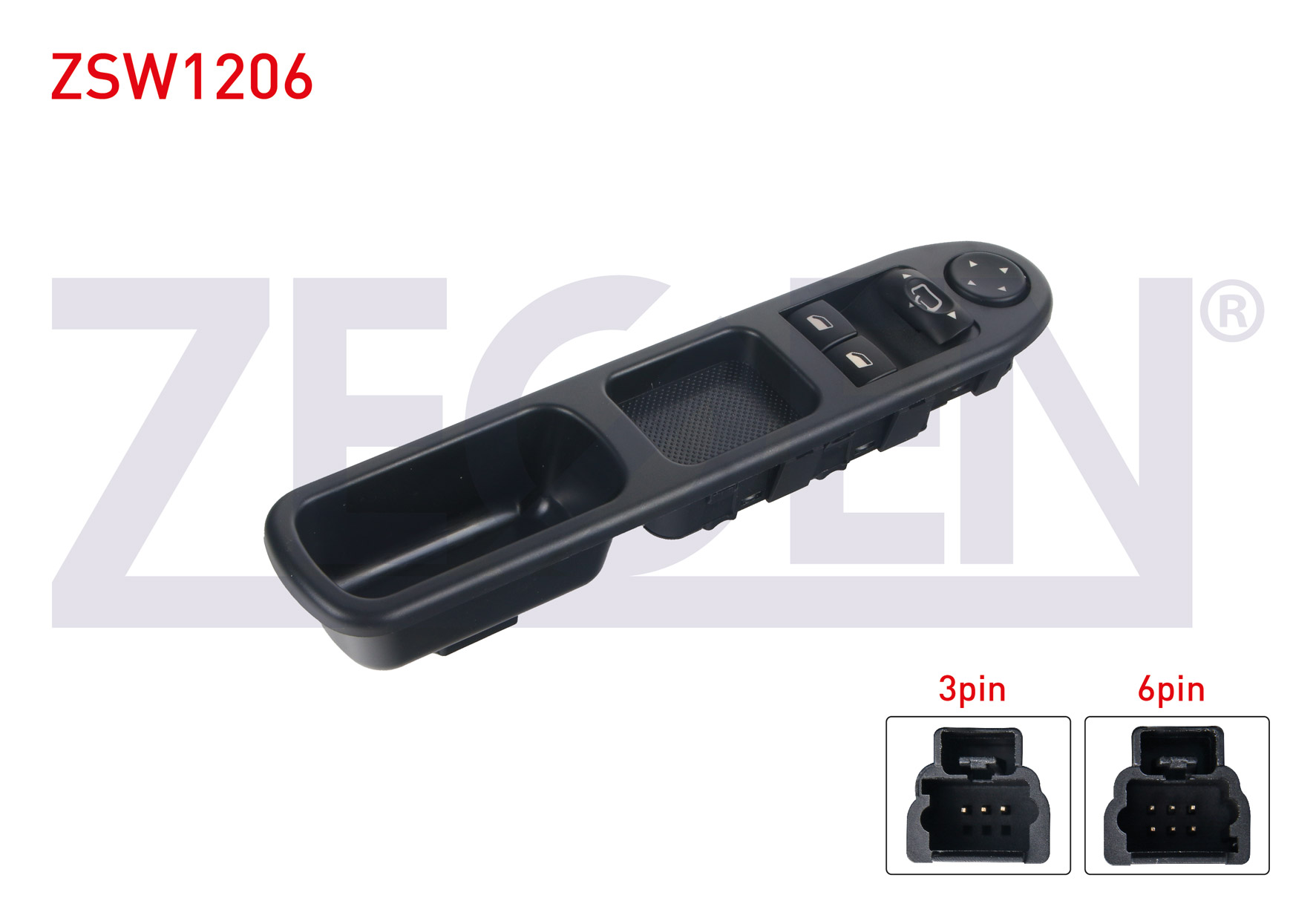 ZEGEN  | CAM ACMA ANAHTAR GRUP AYNA AYARLI CIFTLI 9 PIN PEUGEOT 307 2000-2007