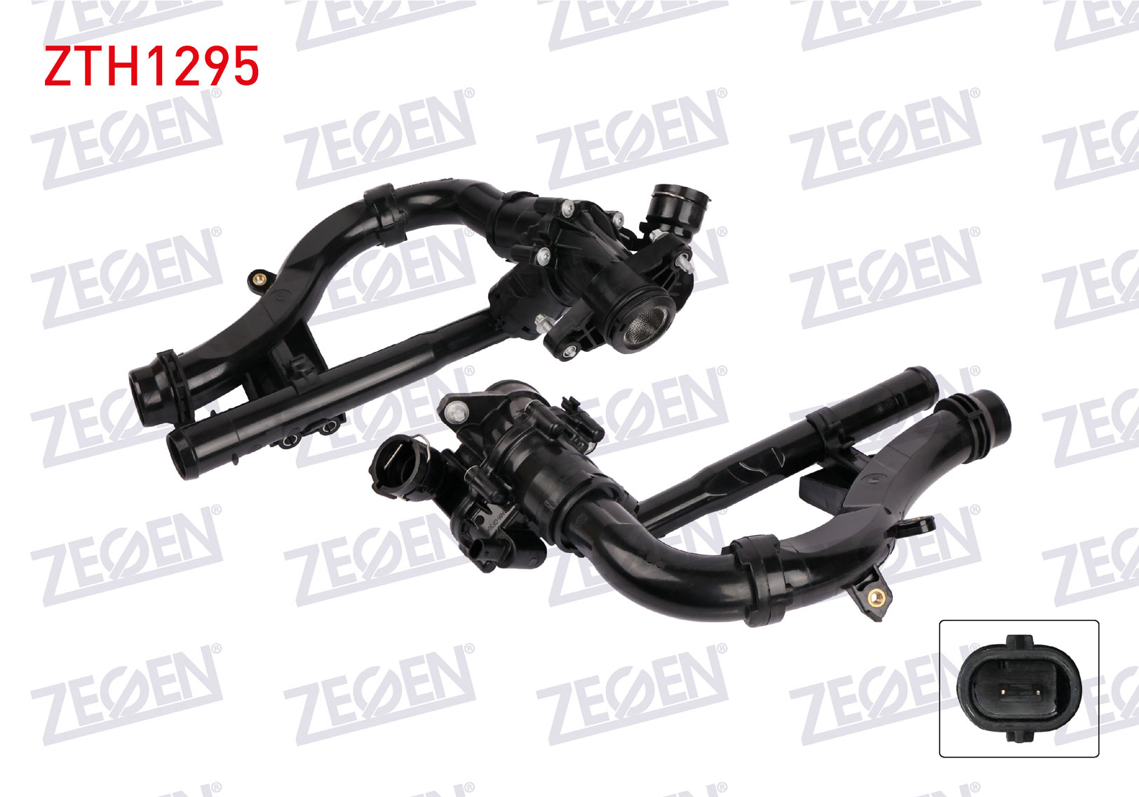 ZEGEN  | TERMOSTAT KOMPLE PLASTIK MUSURLU 97 C MERCEDES C SERISI (W205) C 200, 250, 300 2013-2018 / E SERISI (W212) E 200, 250, 300, 350 2013-2016 / GLC (X253) 250 2015-2019 / SLK (R172) 20