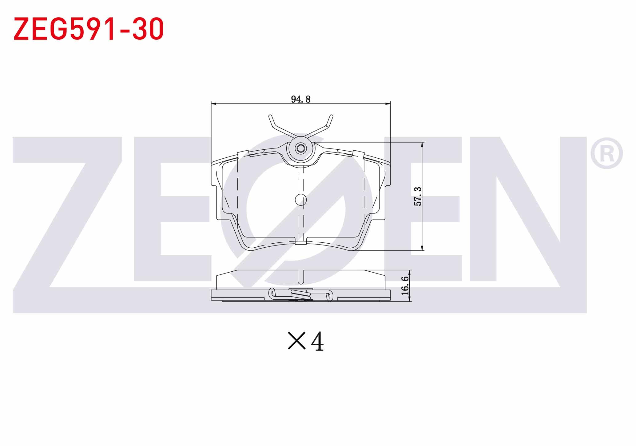 ZEGEN  | FREN BALATA ARKA RENAULT TRAFIC II 1.9 DCI - 2.0 DCI 2001-2014/ TRAFIC III 1.6 DCI 2014-/ OPEL VIVARO (J7) 1.9 DI -2.0 CDTI - 2.5 DTI 2002-2014/ VIVARO (X83) 2.0 CDTI 2015-