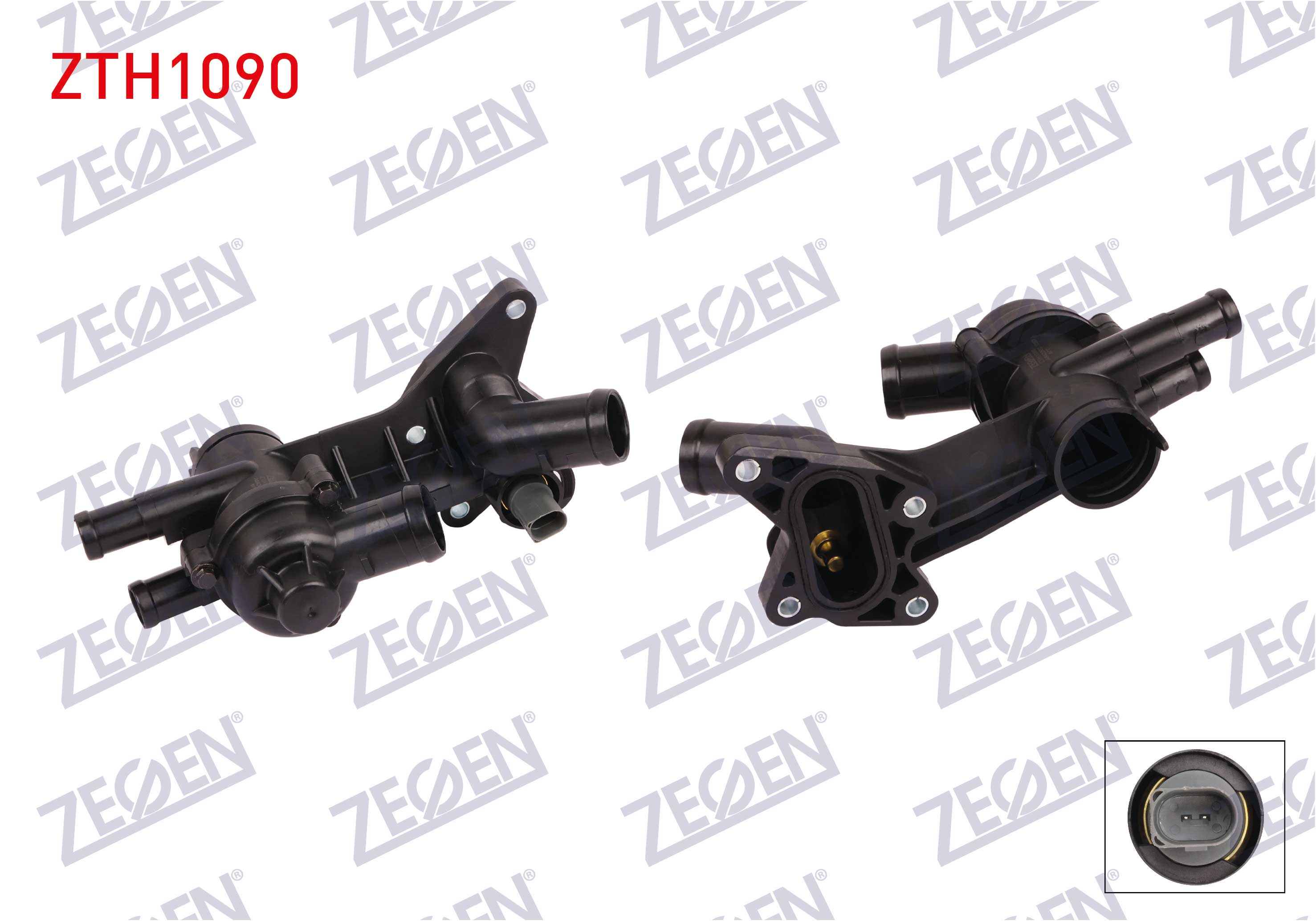 ZEGEN 111 401 | TERMOSTAT KOMPLE MUSURLU 87 C VW POLO 1.2i 2001-2012 / SEAT IBIZA IV 1.2i 12v 2002-2009 / SKODA FABIA II 1.2 2006-2015