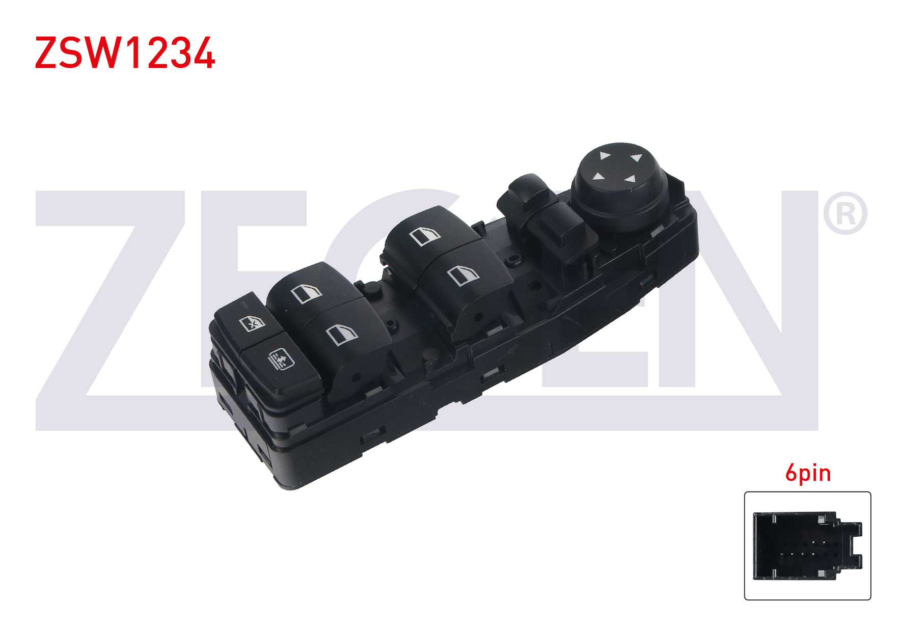 ZEGEN  | CAM ACMA ANAHTAR GRUP AYNA AYARLI KATLANIR AYNA 6 PIN BMW 5 SERISI (F10) (F11) (F18) 2010-