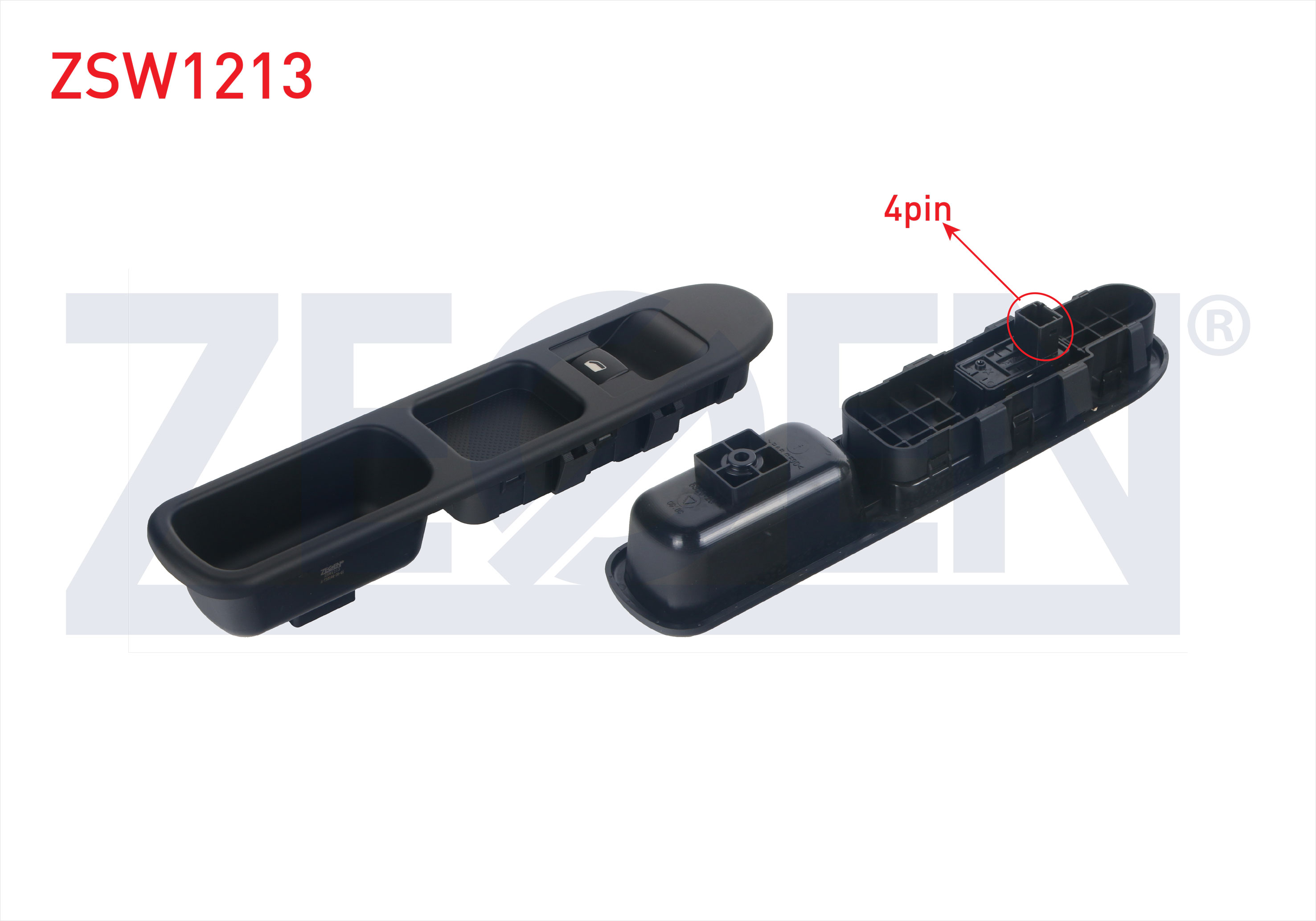 ZEGEN  | CAM ACMA ANAHTARI TEKLI CERCEVELI 4 PIN PARTNER - BERLINGO 2008-/ 207 2006-2012