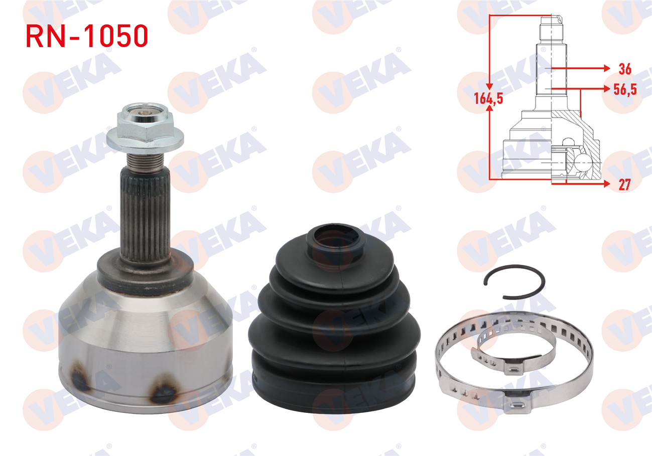 VEKA 305133 | AKS KAFASI SOL-SAG ON DIS RENAULT TRAFIC II (FL) 2.0 DCI 27X36X56,50 UZUNLUK 164,50mm 2001-2014