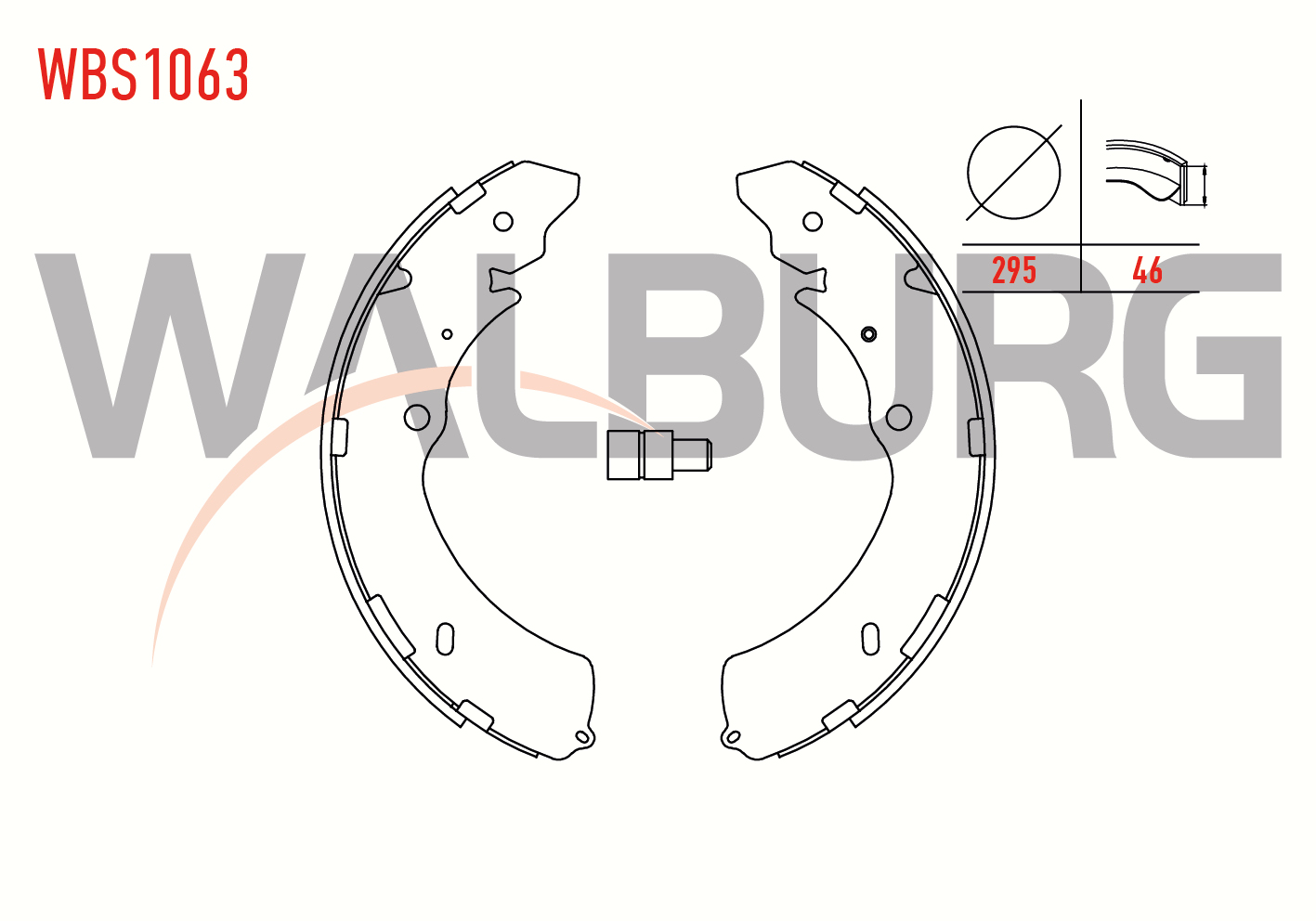 WALBURG  | FREN PABUC BALATA ARKA ISUZU D-MAX (8DH) 2.5 TD 4X4 295X46 mm 2002-2012/ISUZU DMAX (8DH) 3.0 D 2002-2012