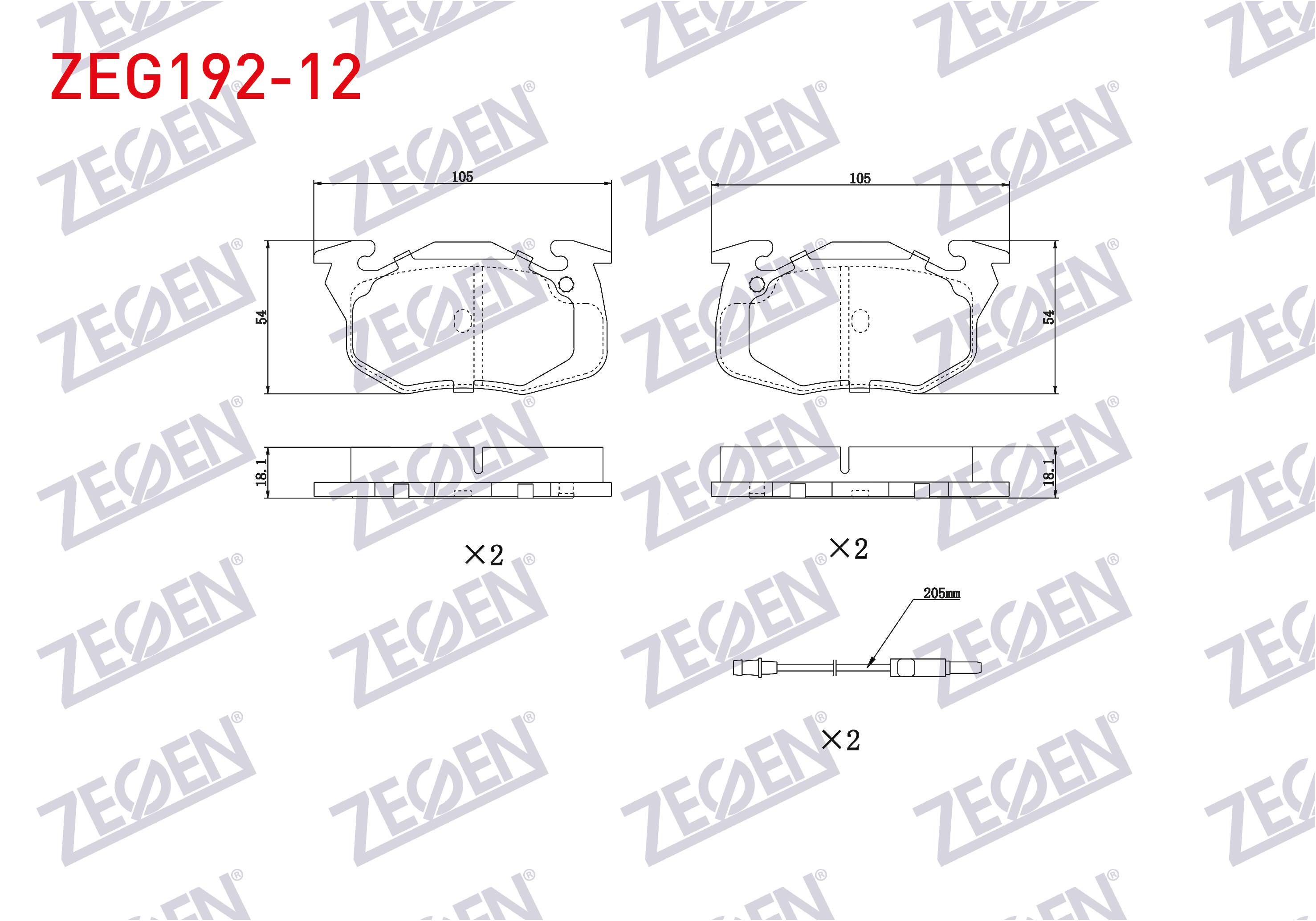 ZEGEN  | FREN BALATA ON FISLI RENAULT R9 (L42) 1.4 1985-2000/ R11 (B/C37) 1.4 1983-1995/ R11 (B/C37) 1.7 1983-1995/ CLIO I 1.4 1990-1998/ R19 1.4 1988-2001/ EXPRESS (F40,G40) 1.9 D 1985-199