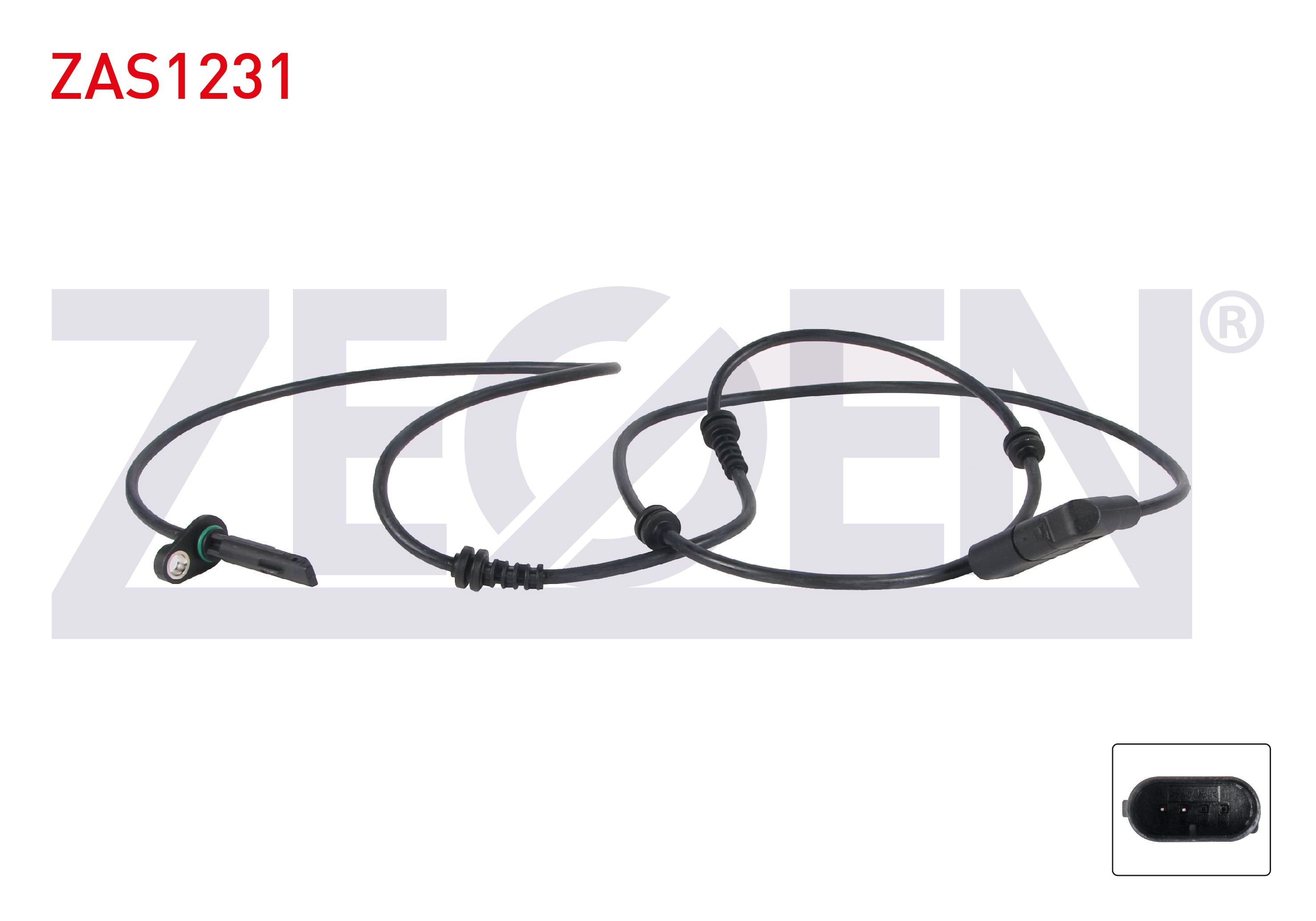 ZEGEN  | ABS SENSORU ON SOL MERCEDES GLC (X253 C253) 15-23 / EQC 19-23