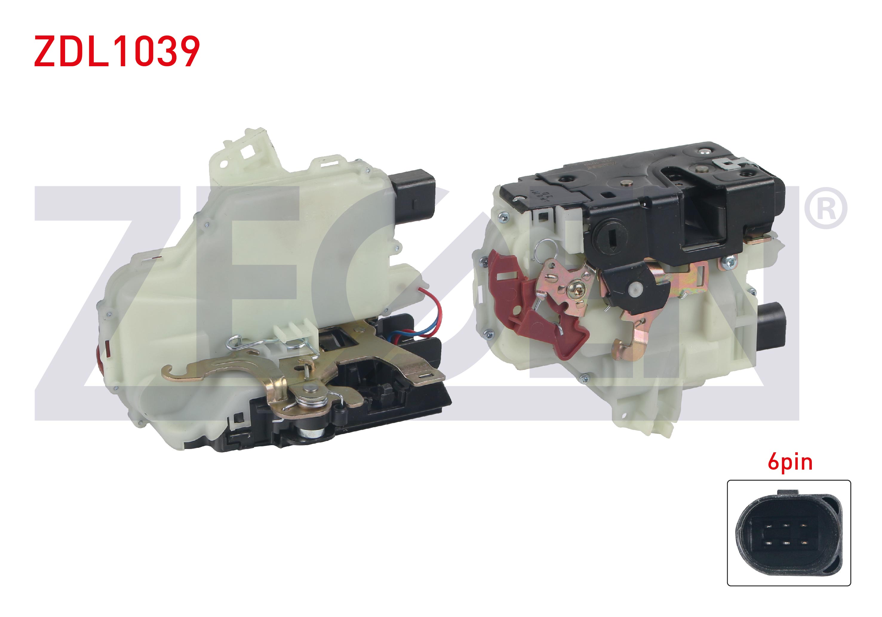 ZEGEN  | KAPI KILIDI SAG ARKA 6 PIN VOLKSWAGEN CADDY III - GOLF V - VI - JETTA III 2004-2015