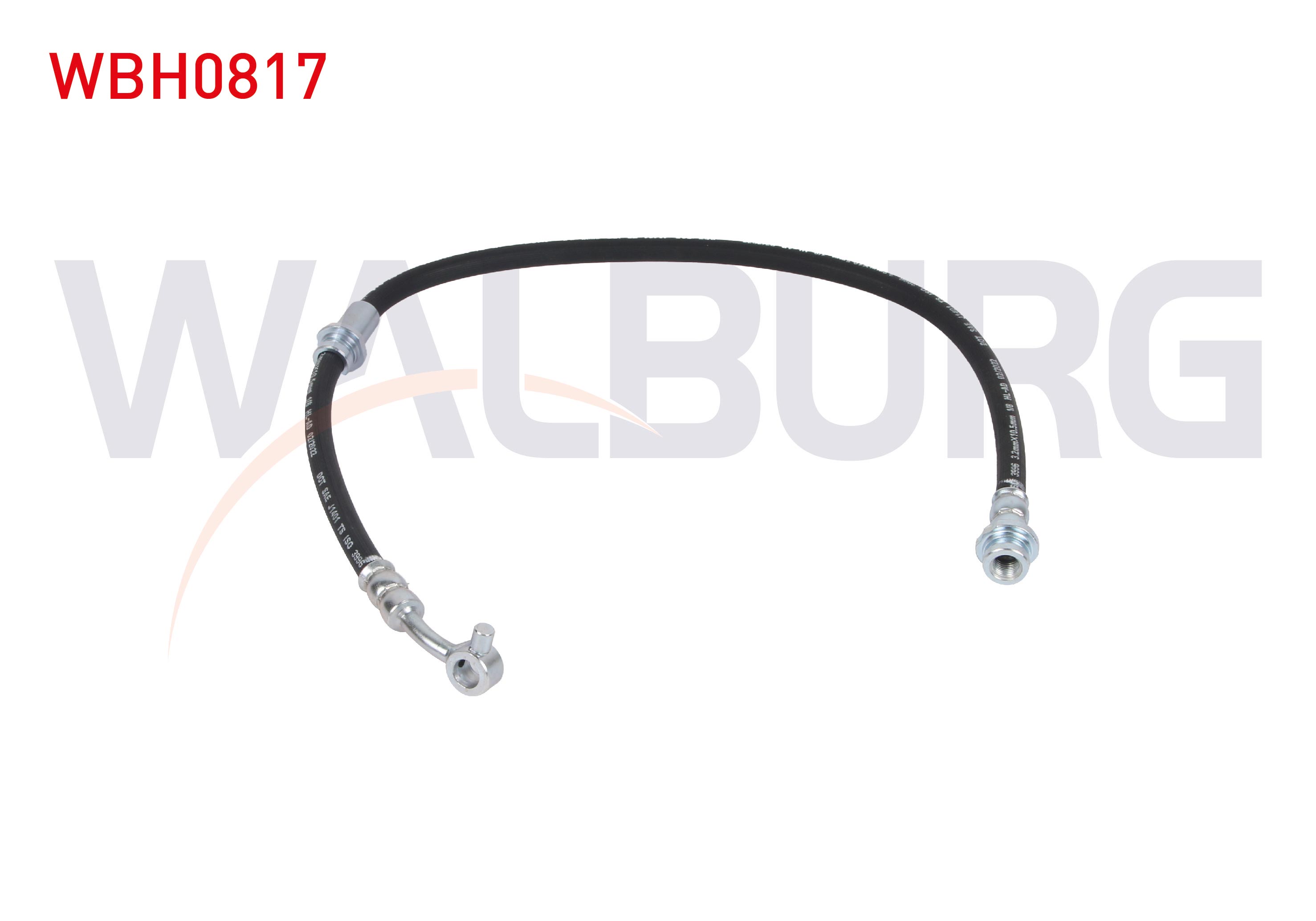 WALBURG  | FREN HORTUMU ON SOL 600mm NISSAN QASHQAI (J11) 1.2 2014-