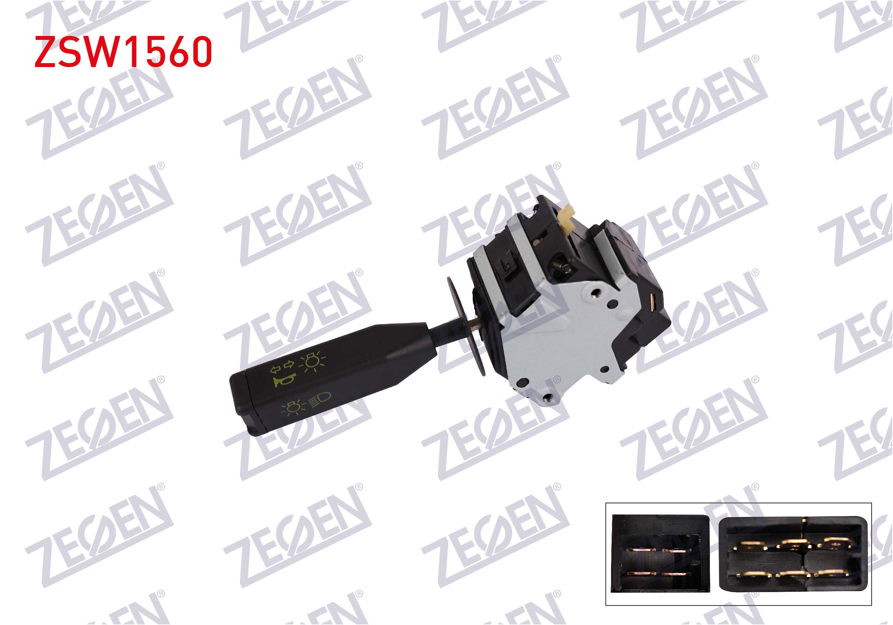 ZEGEN 430121 | FAR KORNA KOLU 6+4 PIN RENAULT 19 1988-2001 / R21 1986-1993
