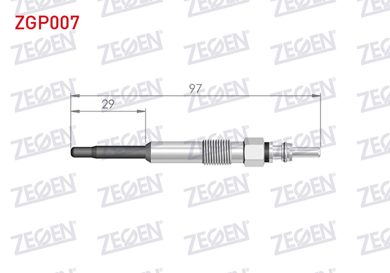 ZEGEN 0 250 202 023 | KIZDIRMA BUJI 11V VOLKSWAGEN TRANSPORTER V (7H_,7E_) 1.9TDI 2003-2011 / GOLF IV (1J1) 1.9TDI 1997-2005 / BORA (1J2) 1.9TDI 1998-2005 / POLO (9N_) 1.4TDI 2001-2012 / AUDI A4 (8E2,B6