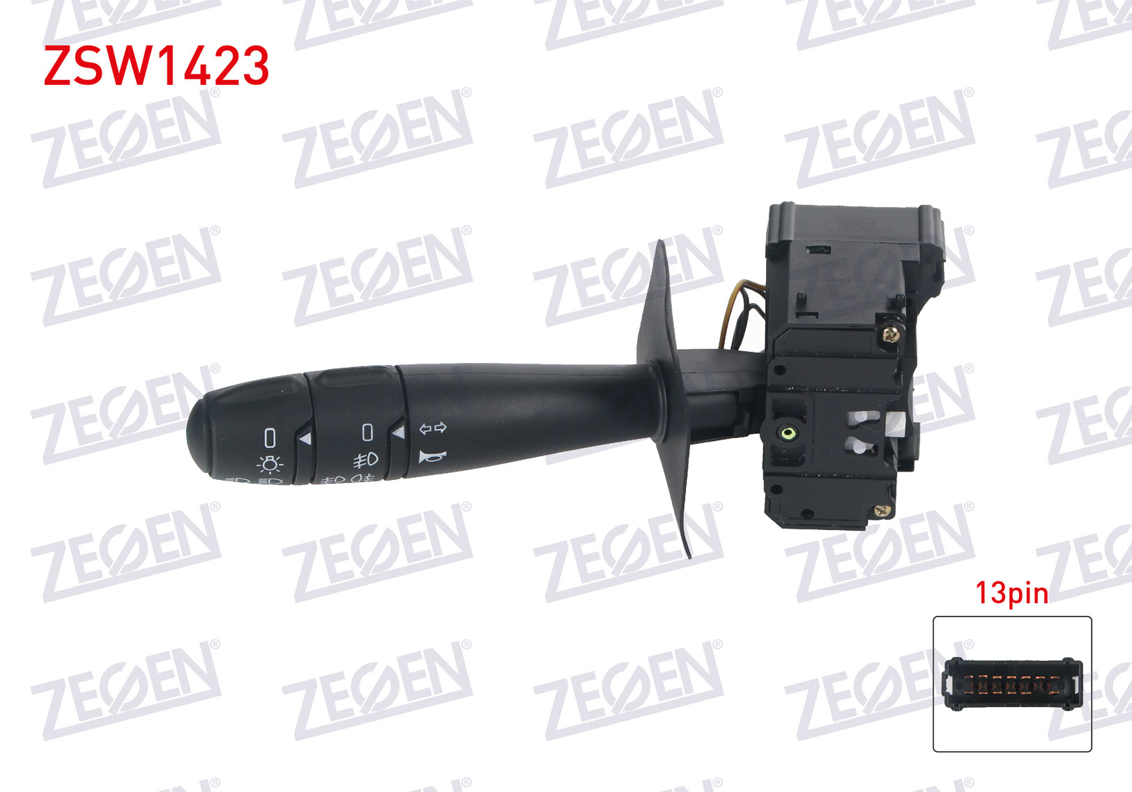 ZEGEN 251604 | FAR SINYAL KUMANDA KOLU KORNALI 13 PIN DACIA LOGAN 2004-/ SANDERO - DUSTER 2008-