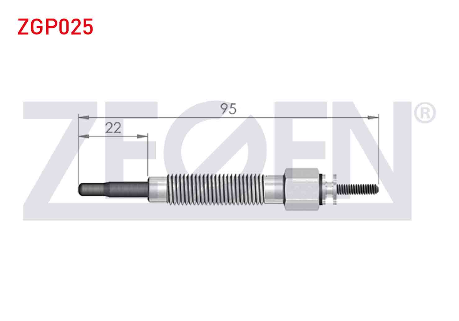 ZEGEN 0 250 202 094 | KIZDIRMA BUJI 11V HYUNDAI H100 2.5D 1993-2004 / MITSUBISHI L300 (P0W,P1W) 2.5D 1986-2006 / BONGO K2500 2.5TCI 2003- / NISSAN PICK UP (D21) 2.5D 1985-1998