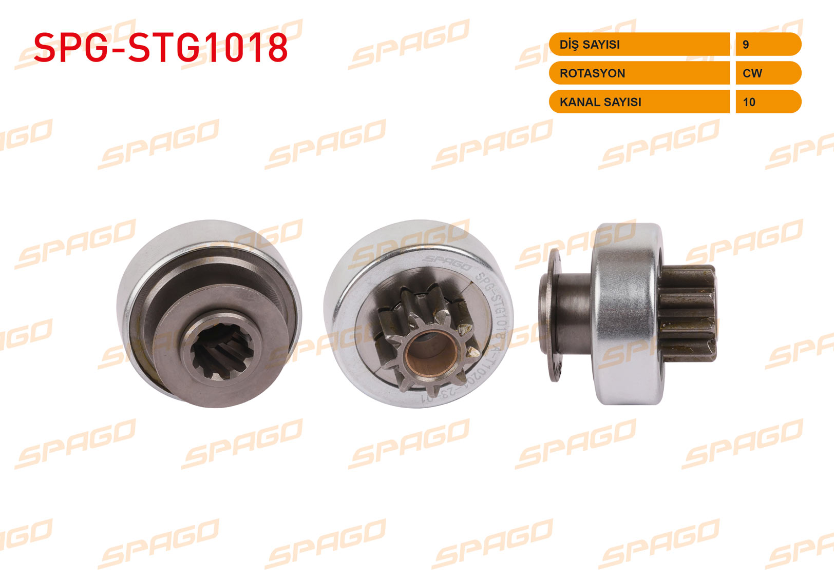 SPAGO 54-9455 | MARS DISLISI 9 DIS CW 10 KANAL V TIPI FIAT ALBEA 1.3 MJT / DOBLO 1.3 MJT / OPEL CORSA 1.3 CDTI