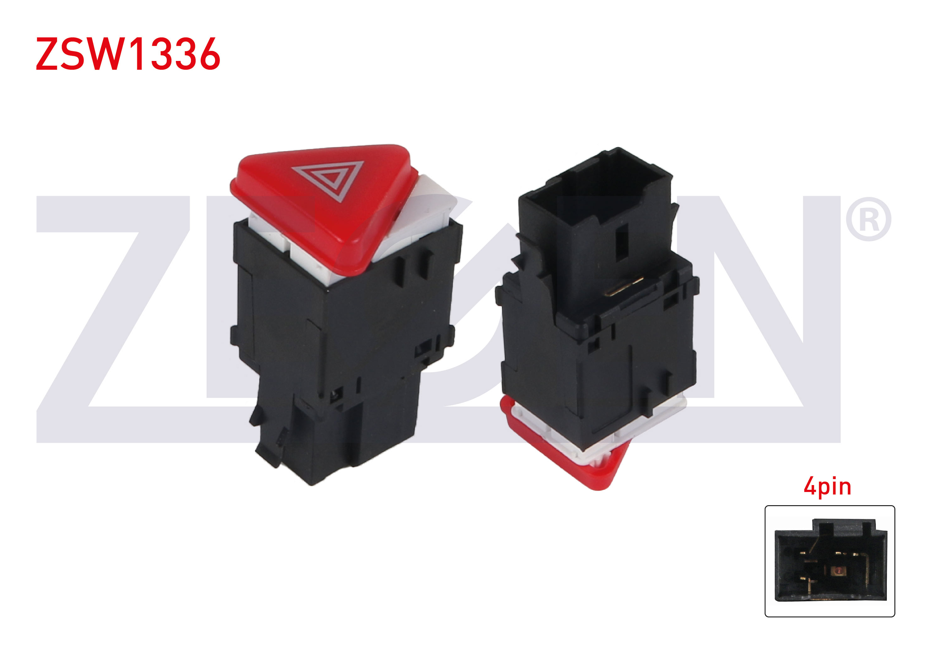 ZEGEN  | FLASOR ANAHTARI 4 PIN TRANSPORTER V - FABIA 1999-2011