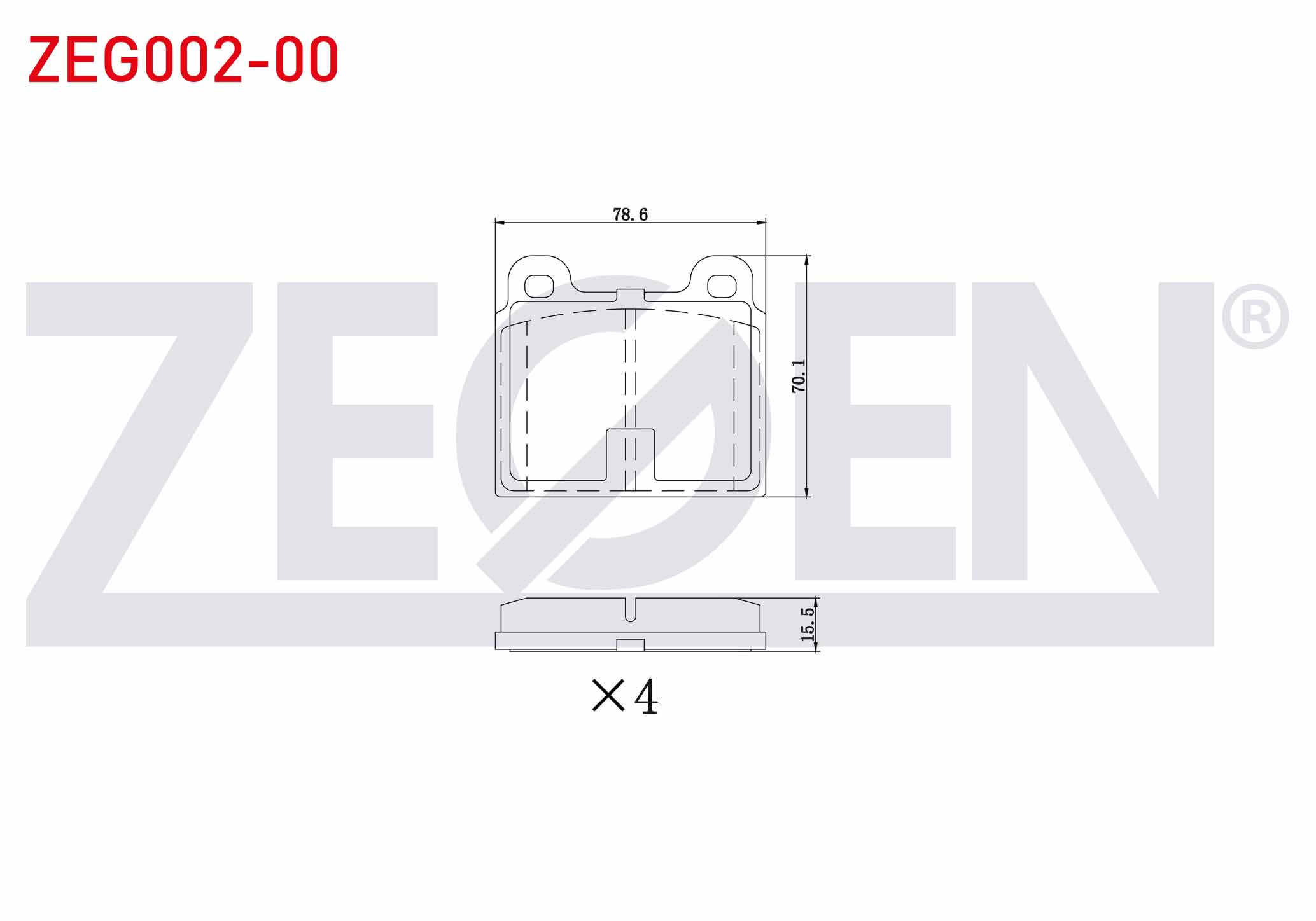 ZEGEN  | FREN BALATA ON MERCEDES 200 (W115) 2.0 1968-1973 / MERCEDES (W115) 2.3 1968-1973