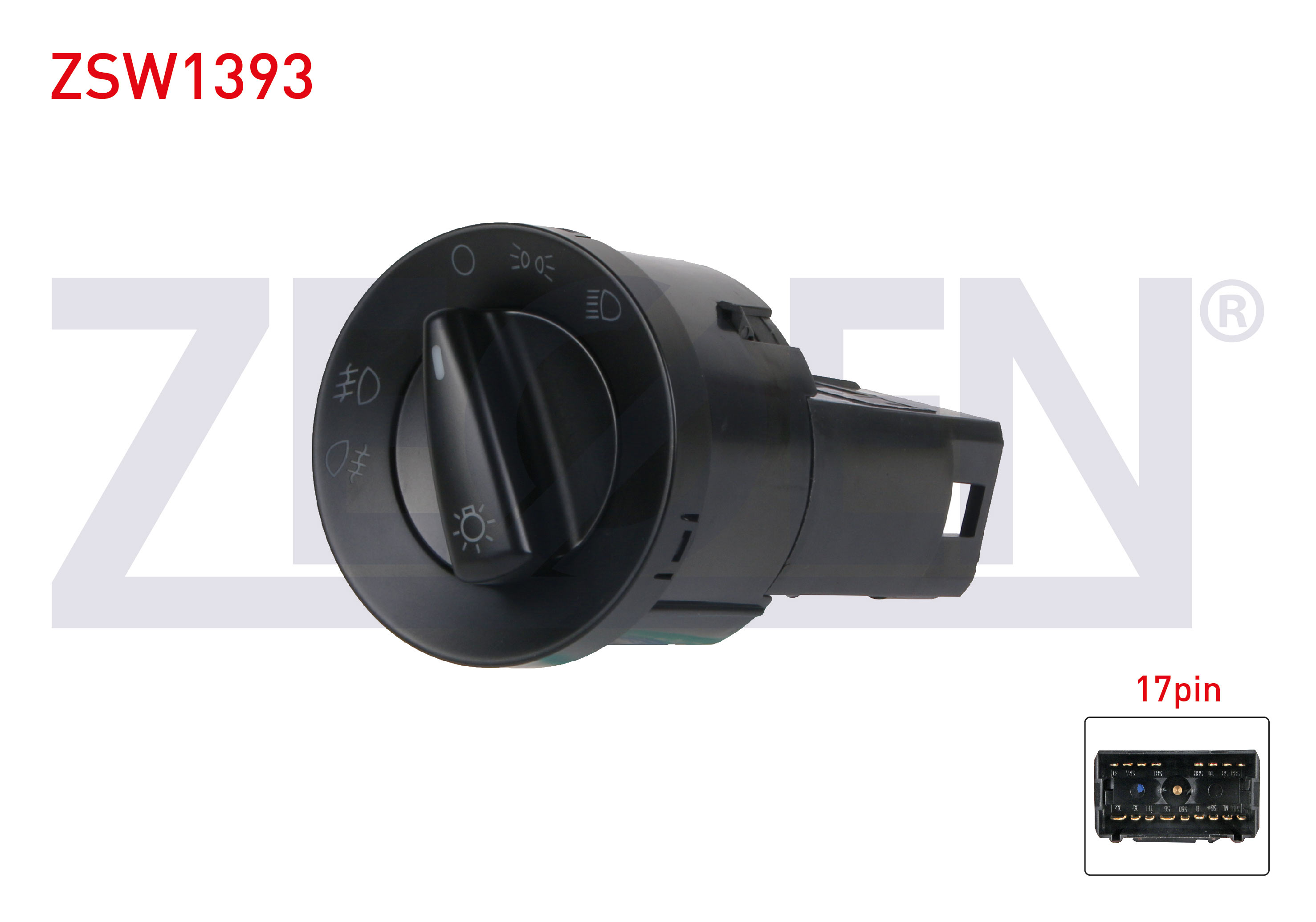 ZEGEN  | FAR ANAHTARI 17 PIN AUDI A6 1997-2004/ SUPERB - OCTAVIA - ROOMSTER - FABIA II 2004-