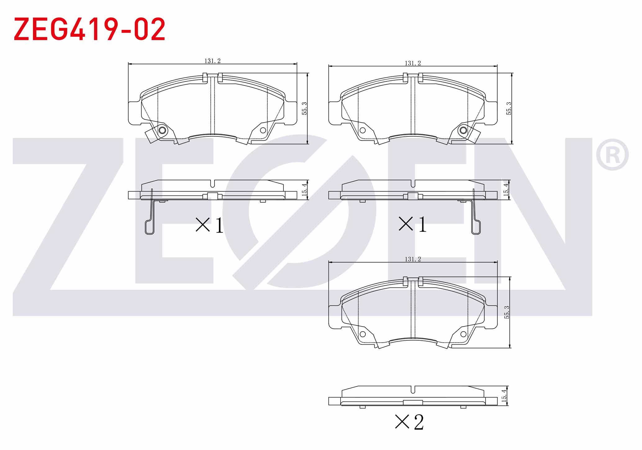 ZEGEN 0 986 494 299 | FREN BALATA ON IKAZLI HONDA CIVIC VI 1.4i 1995-2001 / CIVIC VI 1.5i 1995-2001 / CITY 1.4i 2006- / JAZZ II (GD) 1.4i 2002-2004