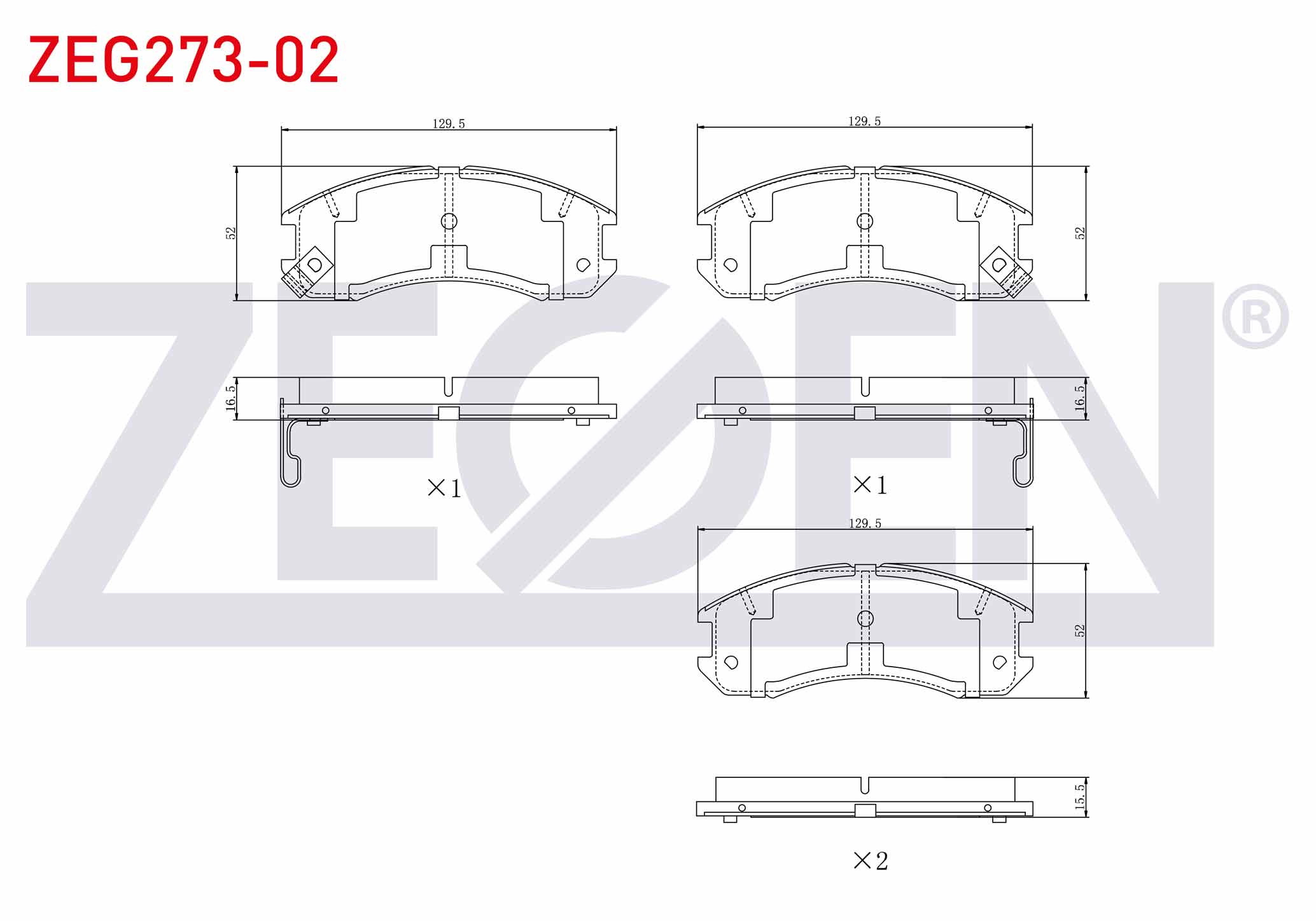 ZEGEN 0 986 493 790 | FREN BALATA ON IKAZLI TEL DELIKLI MAZDA 626 III (GD) 1.8i 1987-1992 / 626 III (GD) 2.0i 16v 1987-1992 / 626 III (GD) 2.2i 16v 1987-1992