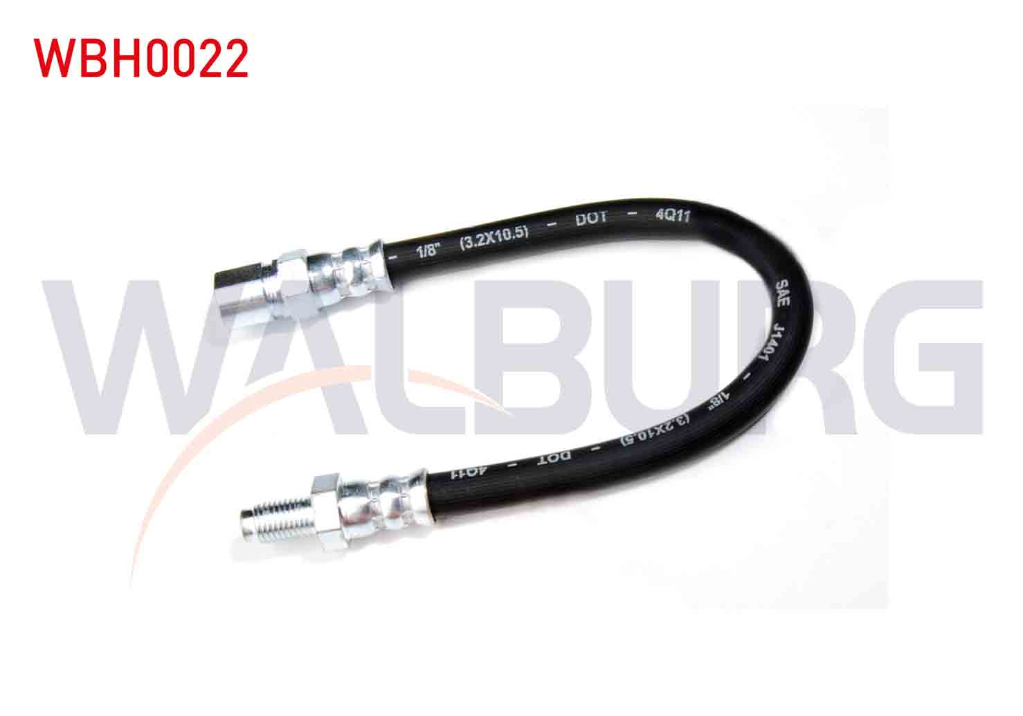 WALBURG FHY2124 | FREN HORTUMU ARKA SOL-SAG 250mm UZUN FIAT 124 1966-1985 / FIAT 131 1979-1993 / LADA VEGA (2110-2111) 2000- / LADA NIVA 1994- / PANDA (141A_) 1980-2004