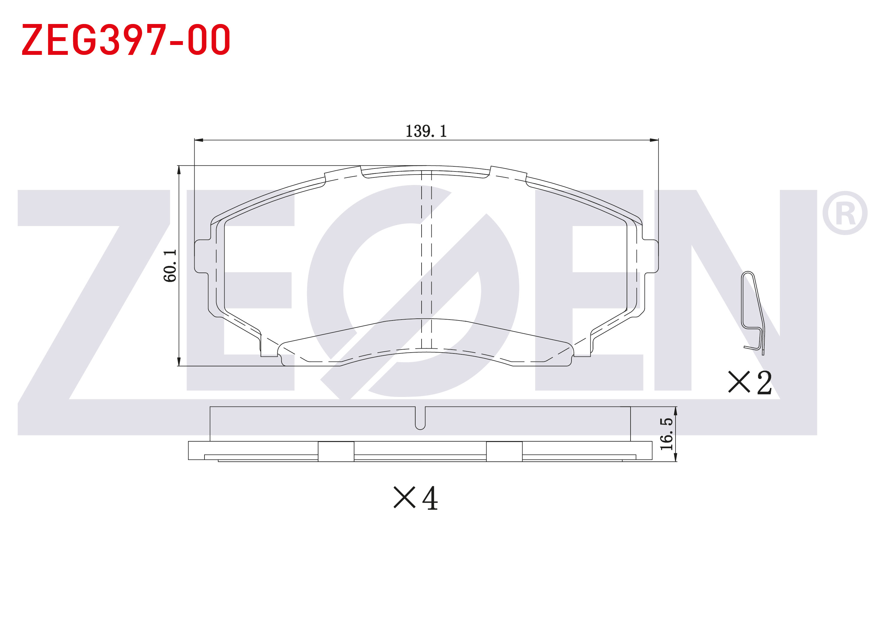 ZEGEN 0 986 495 131 | FREN BALATA ON MAZDA E 2200 (SR2) 1991-2004