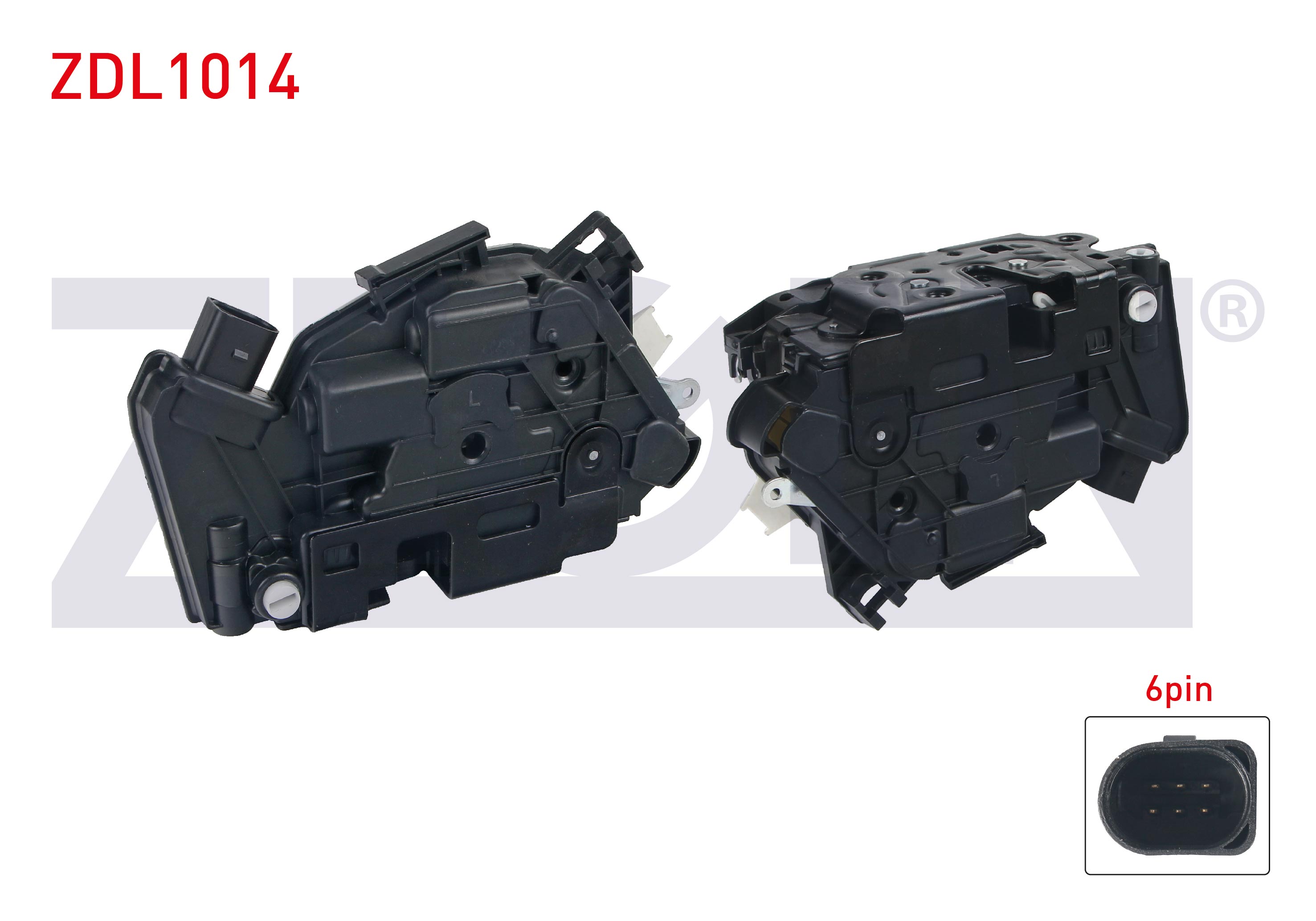 ZEGEN  | KAPI KILIDI SOL ARKA 6 PIN VOLKSWAGEN PASSAT CC - AMAROK - SCIROCCO - TIGUAN 2008-/ AUDI A1 2010-/ SEAT IBIZA V 2008-/ SKODA FABIA II - SUPERB II 2006-2015