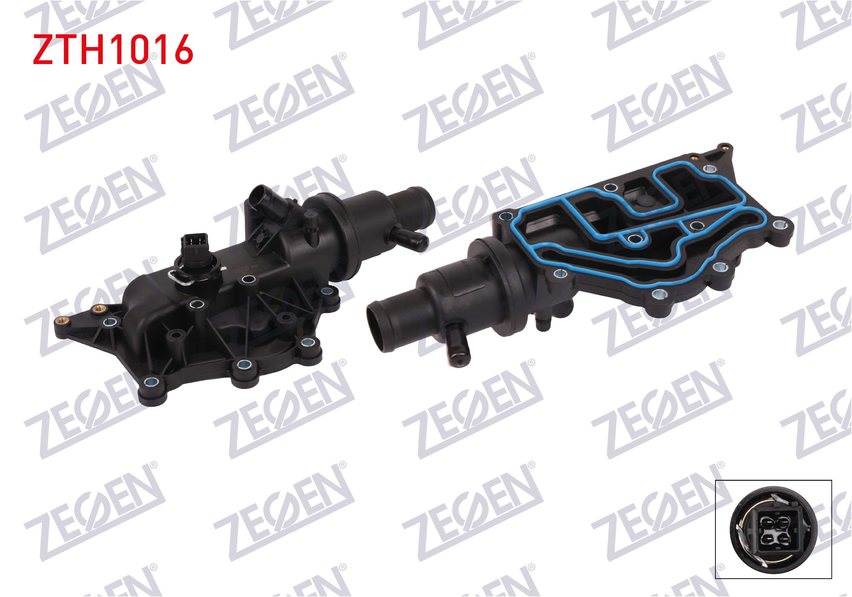 ZEGEN 352317002000 | TERMOSTAT KOMPLE MUSURLU 89 C RENAULT CLIO II 1.4i 16v 1998-2005 / LAGUNA II 1.6i 16v 2001-2007