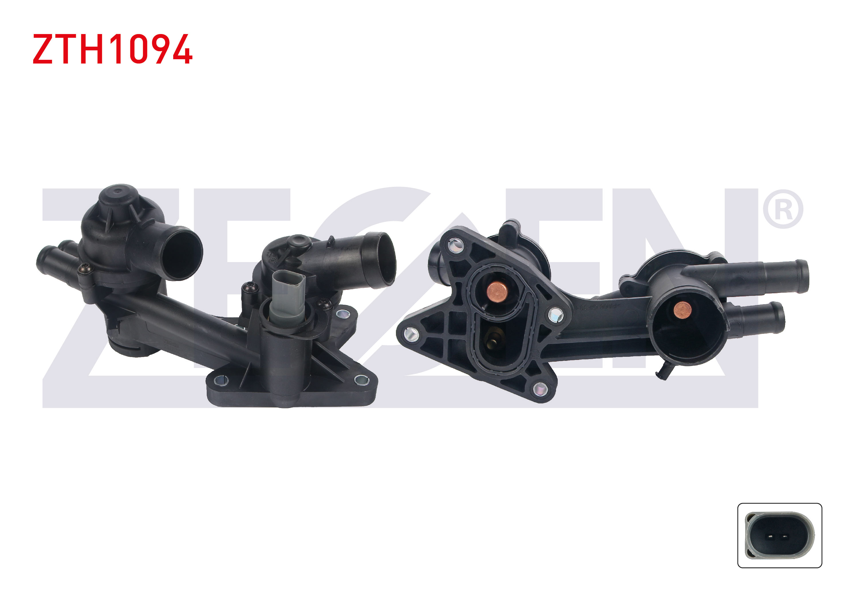 ZEGEN 45081 | TERMOSTAT KOMPLE MUSURLU 87 - 87 C VW GOLF V 1.6 FSI 2003-2009 / JETTA III 1.6 FSI 2005-2010 / PASSAT 1.6 FSI 2005-2008 / AUDI A3 1.6 FSI 2003-2012 / SKODA OCTAVIA 1.6 FSI 2004-201