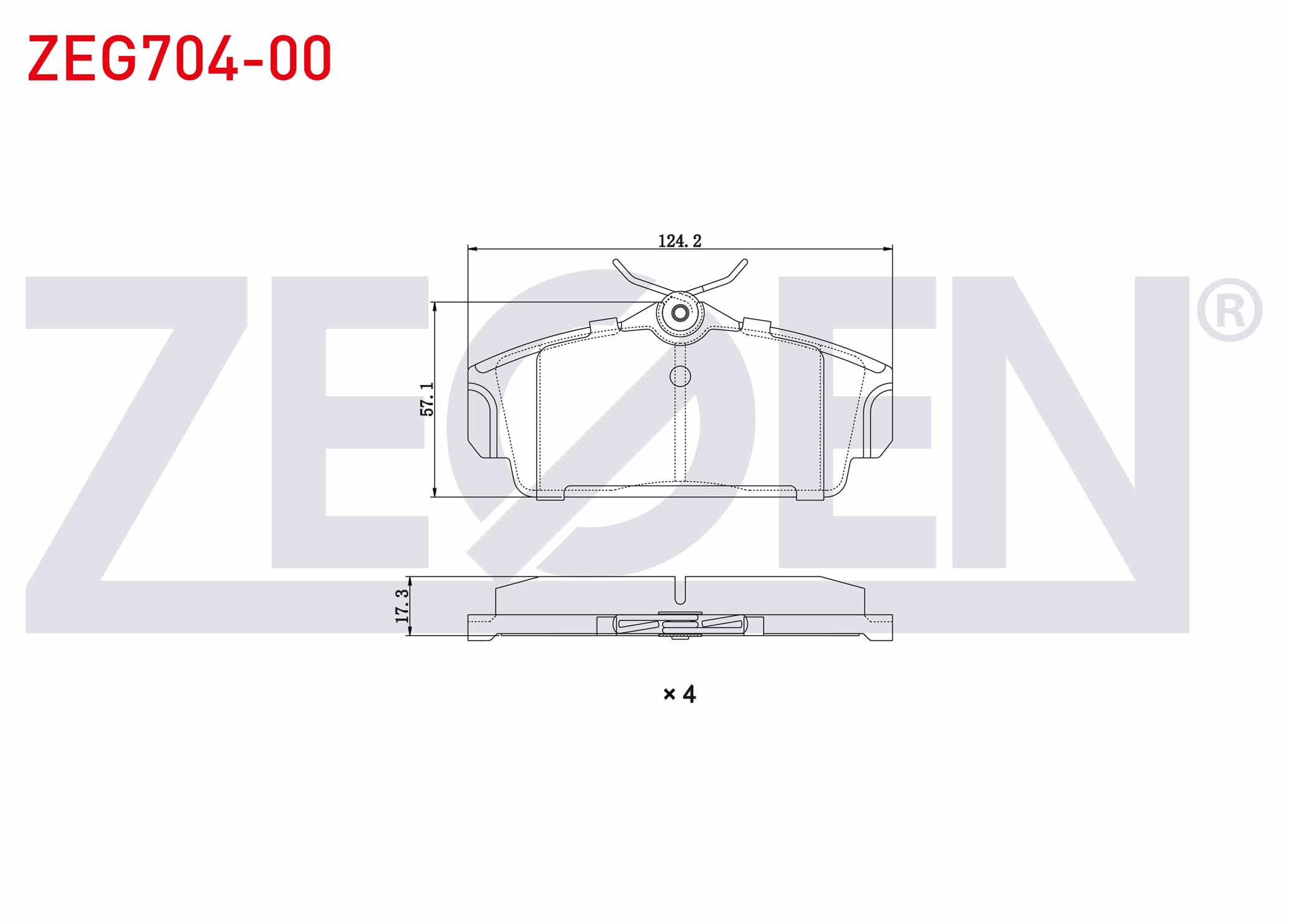 ZEGEN 0 986 424 781 | FREN BALATA ON NISSAN PRIMERA 1.6i 16v 1996-2001/ 1.8i 16v 1996-2001/ 2.0i 16v 1996-2001/ 2.0 TD 1996-2001/ ALMERA II 1.5 DCI 2000-2007/ 1.5i 16v 2000-2007/ 2.2 DI 2000-2007/ 1.8i