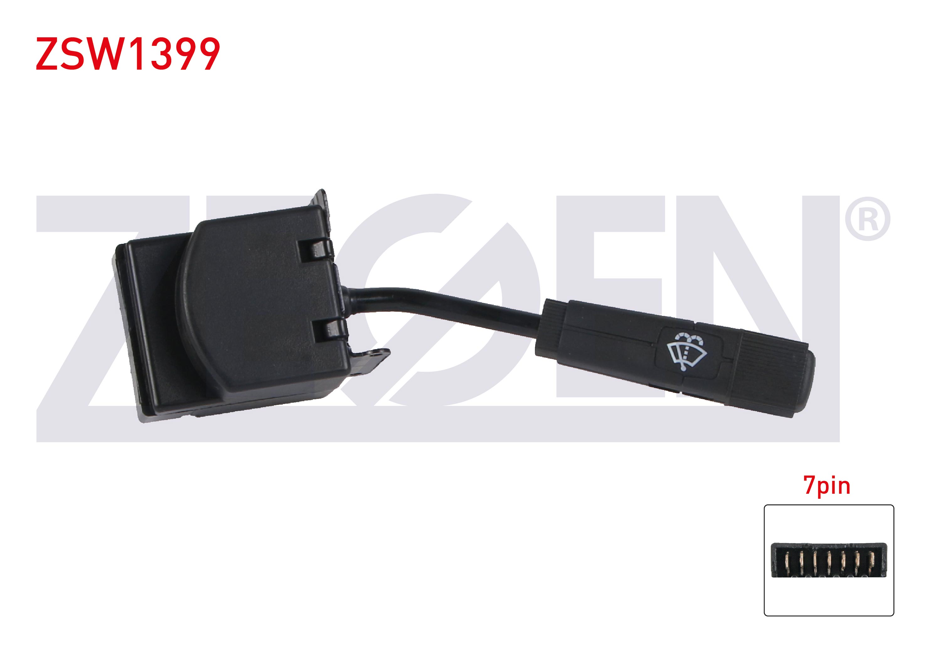 ZEGEN  | SILECEK KUMANDA KOLU 7 PIN RENAULT R9 - R11 1985-2000