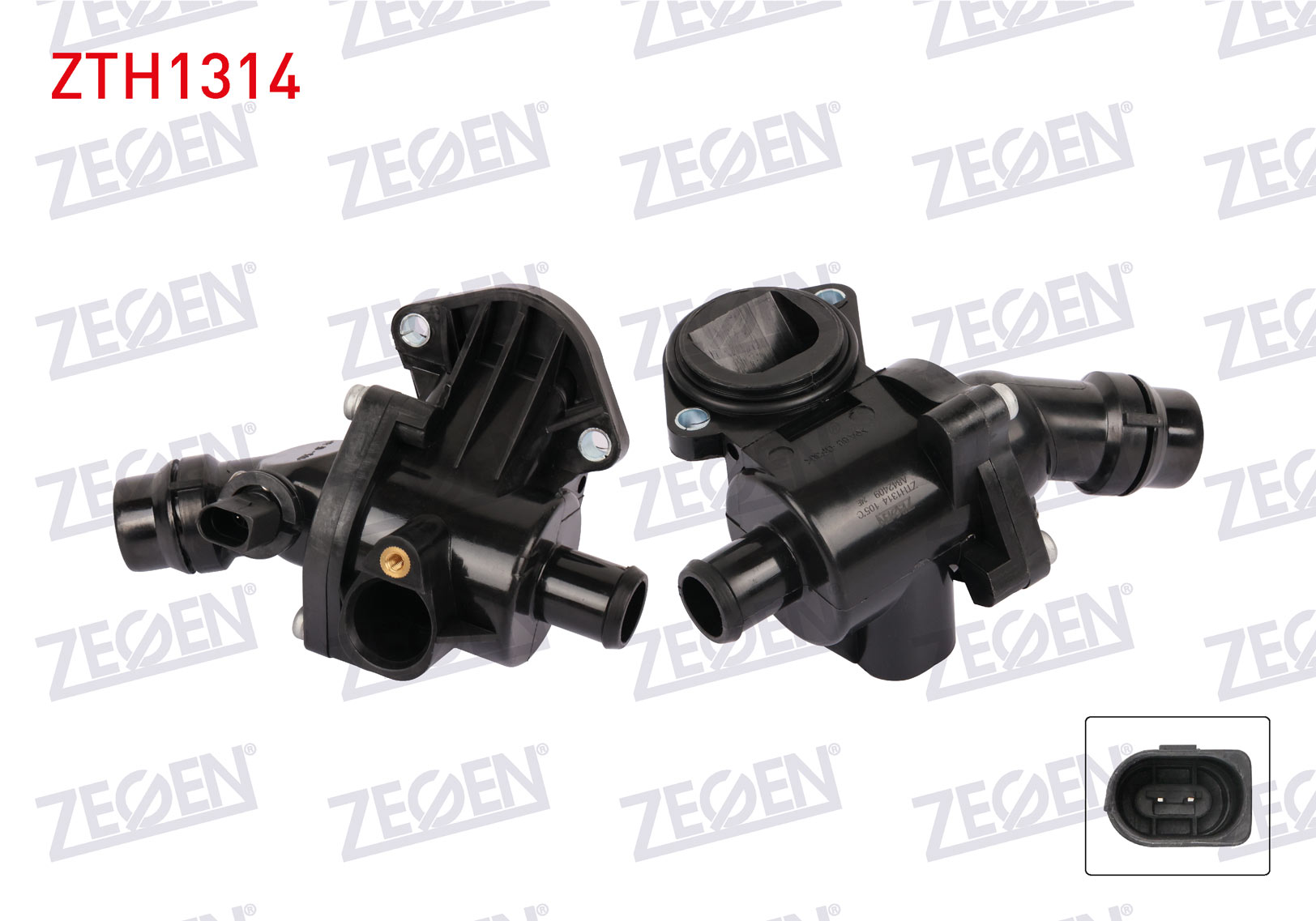 ZEGEN  | TERMOSTAT KOMPLE MUSURLU 105 C AUDI A3 2.0 FSI 03-08 / SEAT LEON 2.0 FSI 05-10 / SKODA OCTAVIA II 2.0 FSI 04-08 / VW PASSAT B6 2.0 FSI 05-10 / JETTA III 2.0 FSI 05-10 / GOLF V 2.0