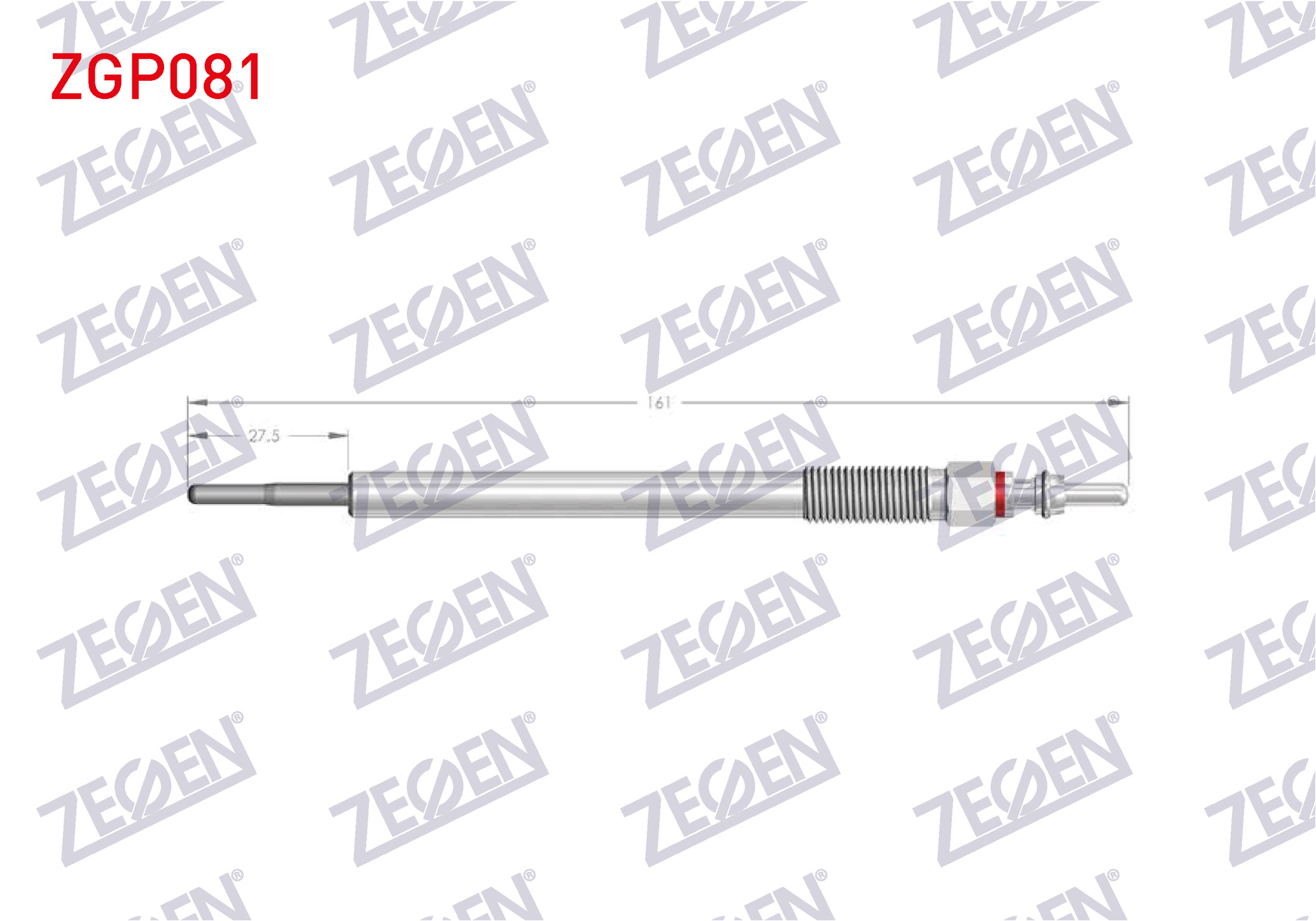 ZEGEN  | KIZDIRMA BUJI 11V MITSUBISHI L200 TRITON 2.4 DI-D / ASX 1.8 DI-D - 2.2 DI-D / LANCER VIII 1.8 DI-D / OUTLANDER II 2.2 DI-D