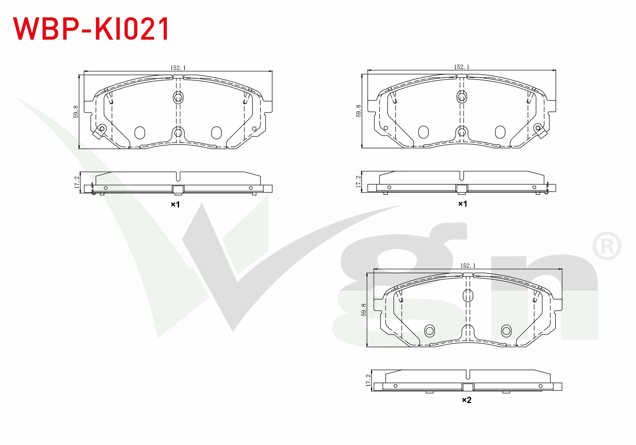 WGN  | FREN BALATA ON IKAZLI TEL DELIKLI KIA SORENTO III (UM) 2.0 CRDI 2015-