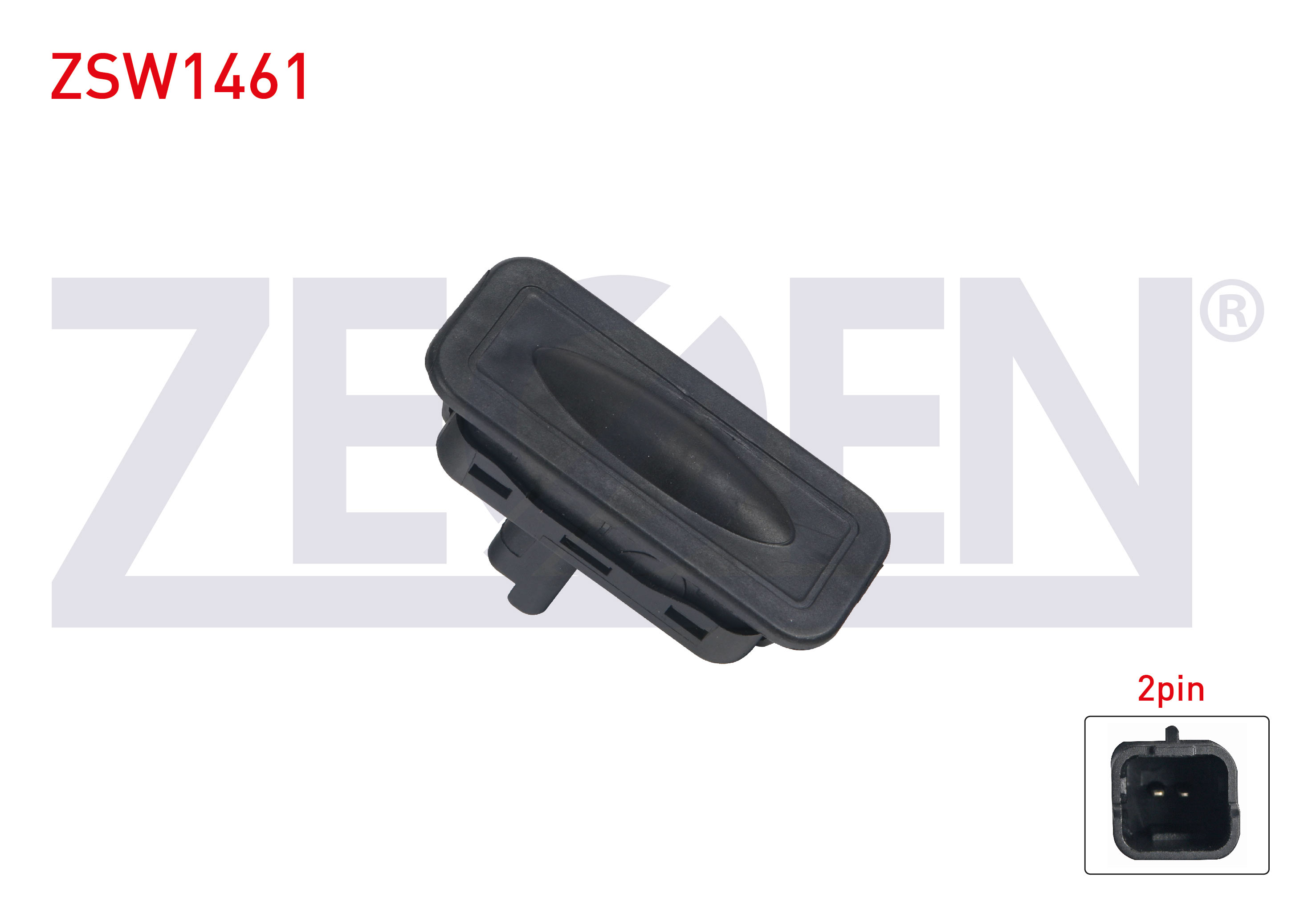 ZEGEN  | BAGAJ KILIT BUTONU 2 PIN RENAULT CLIO III HB / MEGANE II HB 2002-2008